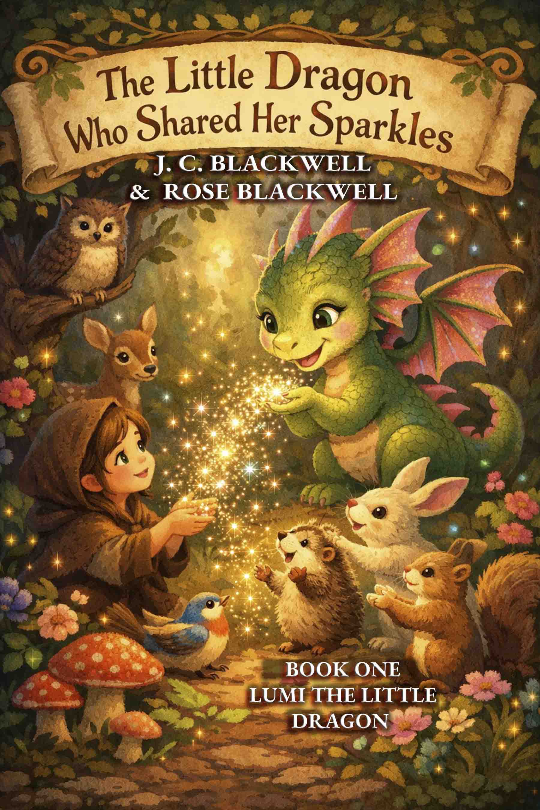 The Little Dragon Who Shared Her Sparkles 
